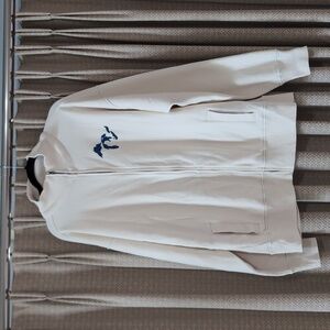 NWT Men's Size 2X Michigan Cream and Blue Great Lakes Unsalted Track Jacket